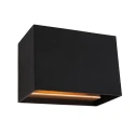 Wandarmatuur MURO up down, hoekig, plat, instelbaar G9 IP20, zwart mat dimbaar