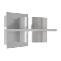 Steinhauer wall luminaire MURO up / down, square, cylindrical, adjustable G9 IP20, steel brushed dimmable