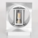 Steinhauer wall luminaire MURO up / down, square, cylindrical, adjustable G9 IP20, steel brushed dimmable