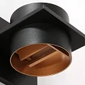 Steinhauer Wandarmatuur MURO up down, hoekig, cilindrisch, instelbaar G9 IP20, zwart mat dimbaar