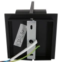 Steinhauer Wandarmatuur MURO up down, hoekig, cilindrisch, instelbaar G9 IP20, zwart mat dimbaar