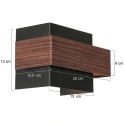 Steinhauer Wandarmatuur MURO G9 IP20, dimbaar