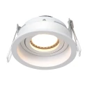 Steinhauer recessed luminaire PÉLITE SPOT round, rigid, set back GU10 IP20, white matt dimmable