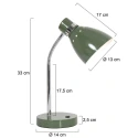 Steinhauer Tafelarmatuur SPRING kantelbaar E27 IP20, groen 