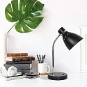 Steinhauer table lamp SPRING tiltable E27 IP20, black 