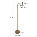 Mexlite floor lamp BELLA E27 IP20, dimmable