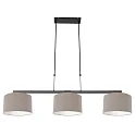 Steinhauer pendant luminaire STANG 3 flames E27 IP20, mud