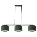 Steinhauer pendant luminaire STANG 3 flames E27 IP20, dark green