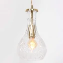 Mexlite Pendelarmatuur GRAZIOGLASS ?14cm E27 IP20, messing