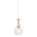 Mexlite Pendelarmatuur GRAZIOGLASS ?14cm E27 IP20, messing