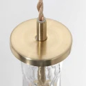Mexlite Pendelarmatuur GRAZIOGLASS ?14cm E27 IP20, messing
