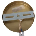 Mexlite Pendelarmatuur GRAZIOGLASS ?14cm E27 IP20, messing