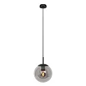 Pendelarmatuur BOLLIQUE rond E27 IP20, zwart dimbaar