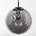 Steinhauer pendant luminaire BOLLIQUE round E27 IP20, black dimmable