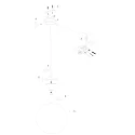 Steinhauer pendant luminaire BOLLIQUE round E27 IP20, black dimmable