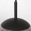 pendant luminaire BOLLIQUE 6 flames E27 IP20, amber, brass, black dimmable