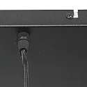 Steinhauer Pendelarmatuur BOLLIQUE 6-vlams E27 IP20, zwart dimbaar