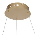 Pendelarmatuur RINGLUX LED IP20, goud dimbaar