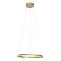 Pendelarmatuur RINGLUX LED IP20, goud dimbaar