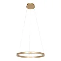Pendelarmatuur RINGLUX LED IP20, goud dimbaar