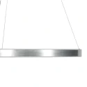 Steinhauer Pendelarmatuur RINGLUX IP20, zilver dimbaar