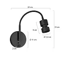Mexlite wall luminaire UPROUND GU10 IP20, dimmable