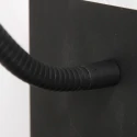 Mexlite Wandarmatuur UPROUND 1-vlams GU10 IP20, zwart 