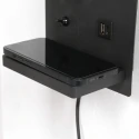 Mexlite Wandarmatuur UPROUND 1-vlams GU10 IP20, zwart 