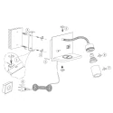Mexlite Wandarmatuur UPROUND 1-vlams GU10 IP20, zwart 