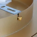 Steinhauer ceiling luminaire RINGLUX 1 flame IP20, gold dimmable
