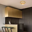 Steinhauer ceiling luminaire RINGLUX 1 flame IP20, gold dimmable