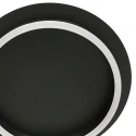 Steinhauer Plafondarmatuur RINGLUX 1-vlams IP20, zwart dimbaar