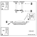 Steinhauer ceiling luminaire RINGLUX 1 flame IP20, black dimmable