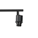 Steinhauer Plafondarmatuur BAMBUS 3-vlams E14 IP20, hout, zwart dimbaar