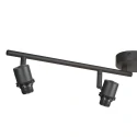 Steinhauer Plafondarmatuur BAMBUS 4-vlams E14 IP20, hout, zwart dimbaar