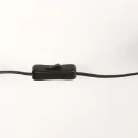 Steinhauer Tafelarmatuur BAMBUS E14 IP20, hout, zwart dimbaar