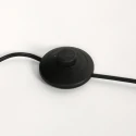 Steinhauer Staande lamp BAMBUS 2-vlams E14 IP20, hout, zwart dimbaar