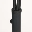 Steinhauer Staande lamp BAMBUS 5-vlams E14 IP20, hout, zwart dimbaar