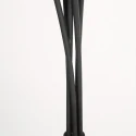 Steinhauer Staande lamp BAMBUS 5-vlams E14 IP20, hout, zwart dimbaar