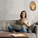 anne light & home Wandarmatuur BRASS 1-vlams E27 IP20, brons dimbaar