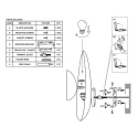 anne light & home Wandarmatuur BRASS 1-vlams E27 IP20, brons dimbaar