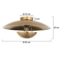 anne light & home Plafondarmatuur BRASS E27 IP20, dimbaar