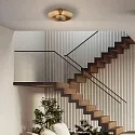 anne light & home Plafondarmatuur BRASS E27 IP20, dimbaar