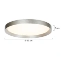 Steinhauer ceiling luminaire FLADY 2 flames IP20, steel dimmable