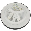 Steinhauer ceiling luminaire FLADY up / down IP20, black dimmable