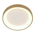 Steinhauer ceiling luminaire RINGLEDE IP20, gold dimmable