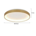 Steinhauer Plafondarmatuur RINGLEDE IP20, goud dimbaar