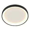 Steinhauer ceiling luminaire RINGLEDE IP20, black dimmable