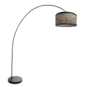 Mexlite arc luminaire SOLVA 1 flame E27 IP20, black dimmable