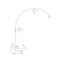 Steinhauer Staande lamp SPARKLED LIGHT E27 IP20, dimbaar